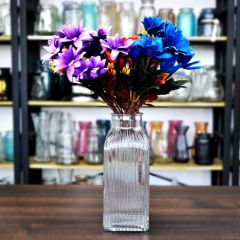 Home Decoration Square Creative Hydroponic Clear Glass Vase - Image 3