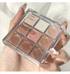 Nine Color Eyeshadow Tray Earth Color Matte Makeup 9 Color Eyeshadow - Image 2
