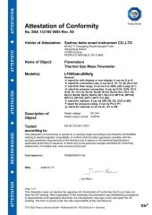 LF500 CE certificate from Suzhou Beite Smart Instrument Co., Ltd