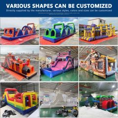 Backyard Inflatable Obstacle Course Bounce House Jumping Inflatable Climbing Wall Obstacle Slide - Image 2