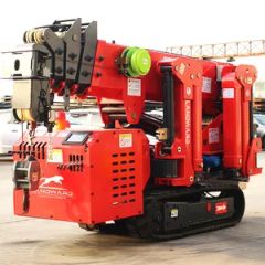 Low Price 1.2 Ton Small Crane Foldable Heavy Man Basket Hoist Rotatable Crawler Lifting Car Large Earth and Gravel Aerial Transport Vehicle Spider Crane Sale - SHANDONG LANDWARD HI GROUP
