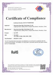 rohs certificate from Shenzhen Ease-Way Tech. Co., Ltd.