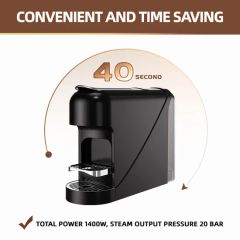 Home Nespresso Capsule Coffee Machine Coffee Maker 1400W 1L Water Tank Convenient - Image 4