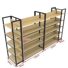 Market Convenience Store Display Shelves Single Double-Sided Bookcases Multi- Layer Island Platforms Snack - Image 1