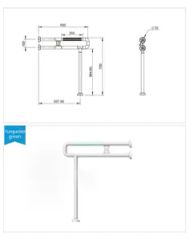 Comfort-Grip Vertical Grab Bar TPE Wrapped, ABS Shielded, No Twist - Shandong Guard Zenith International Trade Co., Ltd.