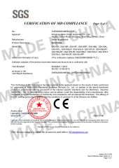 Machinery directive certificate of Weihai Allwin Electrical & Mechanical Tech Co., Ltd. – certificate photo, supplier certificates section