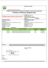 Soncap certificate from Zibo Zichai New Energy Co., Ltd.