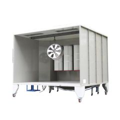 Vbatch Powder Coating Booth Systems Power 1.5kw Origin China Condition New Trademark COLO Certification ISO Frequency - Image 4