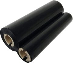Customizable 110mm*74m Black Resin Printer Ribbons Carbon TTR Scratch Proof Ribbon for Barcode Stickers - Image 1