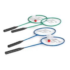 2 Players Iron Badminton Racket Set Includes Shuttlecock Badminton Racquets - Image 1