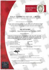 FULLY GMP certificate from Fully Cosmetic (GZ) Co., Limited