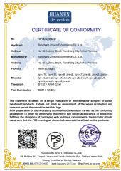PSE certificate from Tianchang Zhiyun Electronic Technology Co., Ltd.
