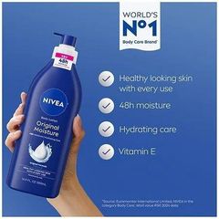 Wholesale Nivea Original Moisture Body Lotion Pump, 16.9 fl oz Distribution - Image 5