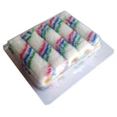 Red / Blue / Green Line 100mm Small Painting Roller Shape Long Color White Origin China Condition New Model NO. - Image 1