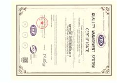 QUALITY MANAGEMENT SYSTEM CERTIFICATE certificate from Guangdong Jiabao Conveying Machinery Co., Ltd.