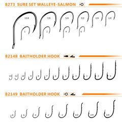 New Design Stainless Steel Cheap Sure Set Walleye Salmon Fishing Hook - Image 1