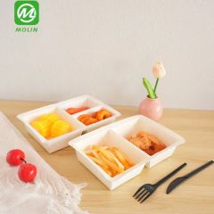 Biodegradable Recycled Food Grade Takeout to Go Paper Meat Fish Tray for Foods Packaging Containers - Image 4
