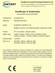 CE certificate of LCD monitor certificate from SIMLUNG MICRO Co,.Ltd