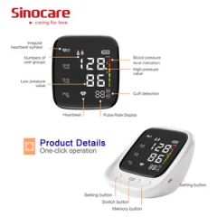 Sinocare Customization Portable LED Display Auto Machine Digital Blood Pressure Monitors Meters for Home Use - Image 2