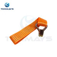 2" Replacement Ratchet Strap Orange Webbing Steel 5000lbs Long 15D - Image 3