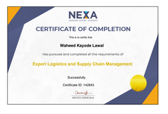 NEXA certificate of Look Agric Allied Limited  – certificate photo, supplier certificates section