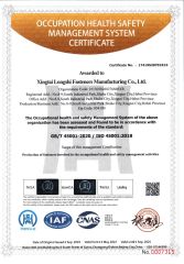 Testing Cetificate certificate from Tianjin Longshi Fasteners Co., Ltd.