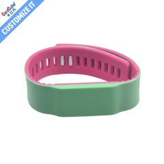 Full Color Printed Waterproof Porous Adjustable Silicone Bracelet - Image 3