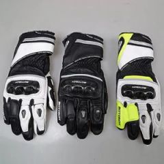 Black and White Motoboy Men's Motorcycle Riding Gloves Size L Style Plain Color Black Origin China Gender Unisex Specification - Image 5