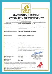 CE certificate of Henan Xuanhua Machinery Co., Ltd. – certificate photo, supplier certificates section