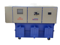 Three Phase Servo Voltage Stabilizer Brand AMTAC Phase Three Phase Mounting Type Floor Cooling Type Oil cooled Waveform Distortion - Image 3