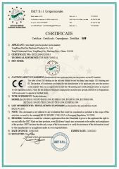 ISO21542:2011 certificate from YongKang RunYan Hardware Products Co., Ltd.