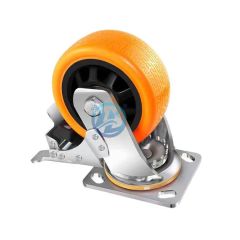 Medium Duty 4-Inch White Nylon Caster Wheel Swivel Rigid Style with OEM Customization Support - Jinan Hongsheng Industry Development Co., Ltd
