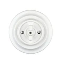 Flush Mounted Ceramic Retro Rotary Electric Wall Switch Style Retro Condition New Origin Fujian Max. Current 10A Trademark - Image 6