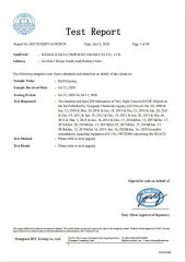 Reach certificate from Weihai Kawa Composite Products Co., Ltd.