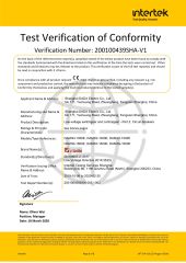 CE CERTIFICATE certificate from Shanghai DaDa Electric Co., Ltd.