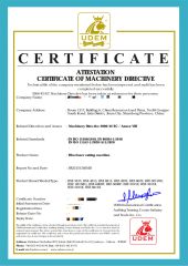 CE-Laser cutting machine certificate from Shandong Fast CNC Machinery Co., Ltd