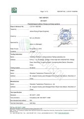 EN62471 Biological Safety2835 5mm strip certificate of Shenzhen Topledvision Lighting Co., Ltd. – certificate photo, supplier certificates section