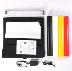 24X24 Inch/60X60 Cm Photo Studio Shooting Tent Light Cube Diffusion Soft Box Kit with 4 Colors Backdrops - Image 5