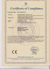 EMC Down Light-Enrich certificate from Shenzhen Enrich Lighting Co., Ltd.