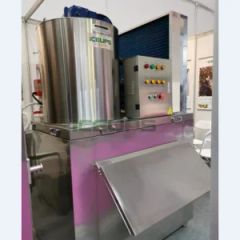 500kg/Day Flake Ice Making Machines Flake Ice Maker Origin China Condition New Trademark ICEUPS Certification CE Refrigerant R404A - Image 1