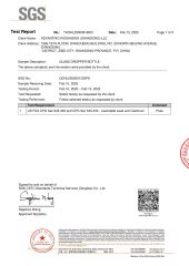 US FDA CPG Sec.545.400 and CPG Sec 545.450 -Leachable Lead and Cadmium certificate from Advantrio Packaging (Shandong) LLC