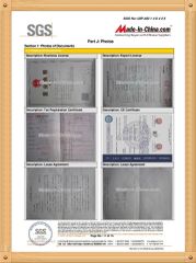SGS Paper Books certificate of Cangzhou Dixin Roll Forming Machine Co., Ltd. – certificate photo, supplier certificates section