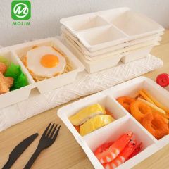 Biodegradable Recycled Food Grade Takeout to Go Paper Meat Fish Tray for Foods Packaging Containers - Image 5
