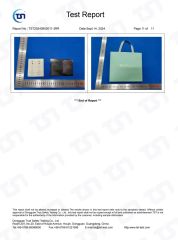 RoHs Test Report 11 certificate from Hangzhou Fengqing Printing Co., Ltd.