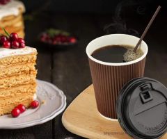 Custom Design 100 Biodegradable 12oz Ripple Wall Coffee Cup for Hot Drinking - Image 5