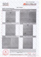 SGS certificate from Jiangsu Gather Power Industry Co., Ltd.