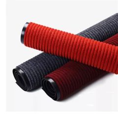 Double Ribbed Striped Mats Entrance PVC Floor Mat Polyester Door Mat - Image 6