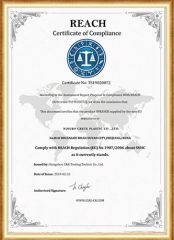 REACH certificate of Ningbo Crete Plastic Co., Ltd. – certificate photo, supplier certificates section