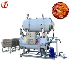 Qd Hot Sale Horizontal Commercial Food Industrial Steam Meat Sterilizer Autoclave Sterilizer Water Spray Retort - Zhucheng Qiangda Machinery Factory