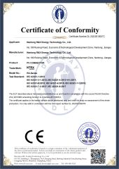 CE Certificate of Solar Connector certificate of Nantong R&X Energy Technology Co., Ltd – certificate photo, supplier certificates section